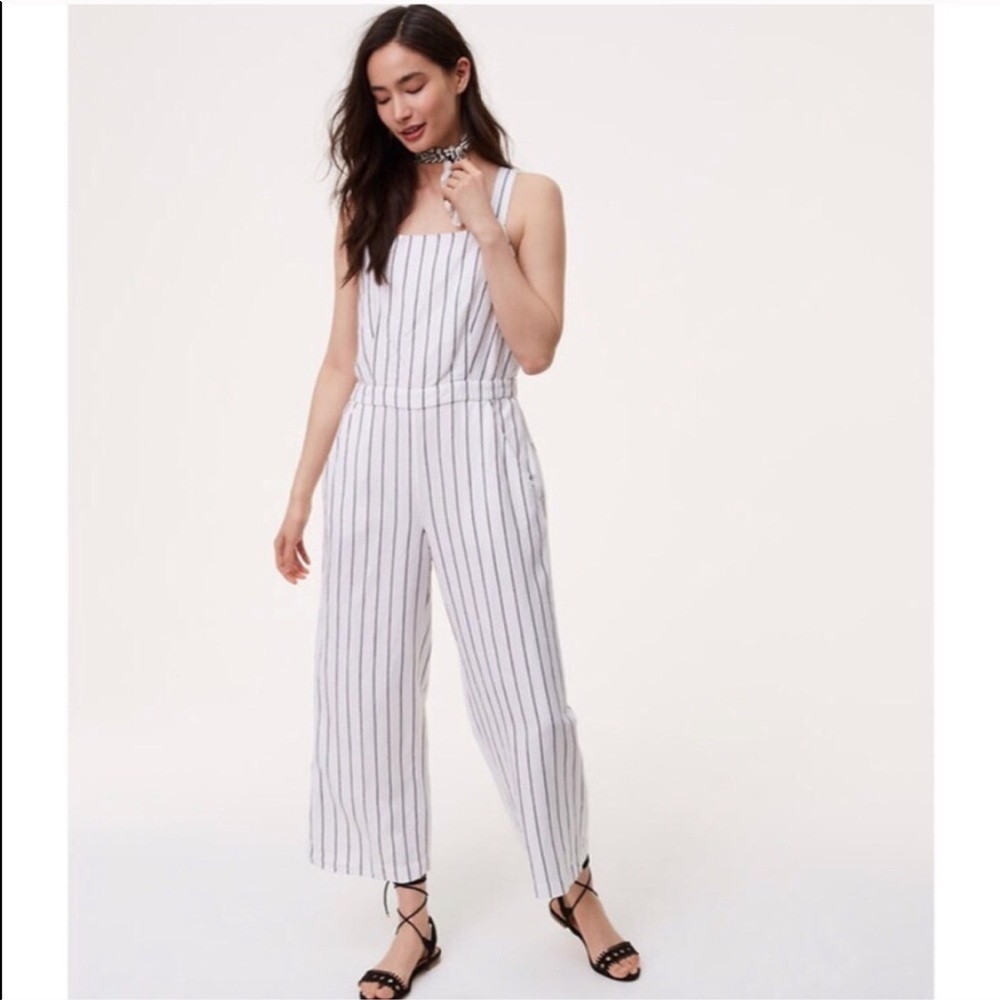 The Loft striped jumpsuit XSP.